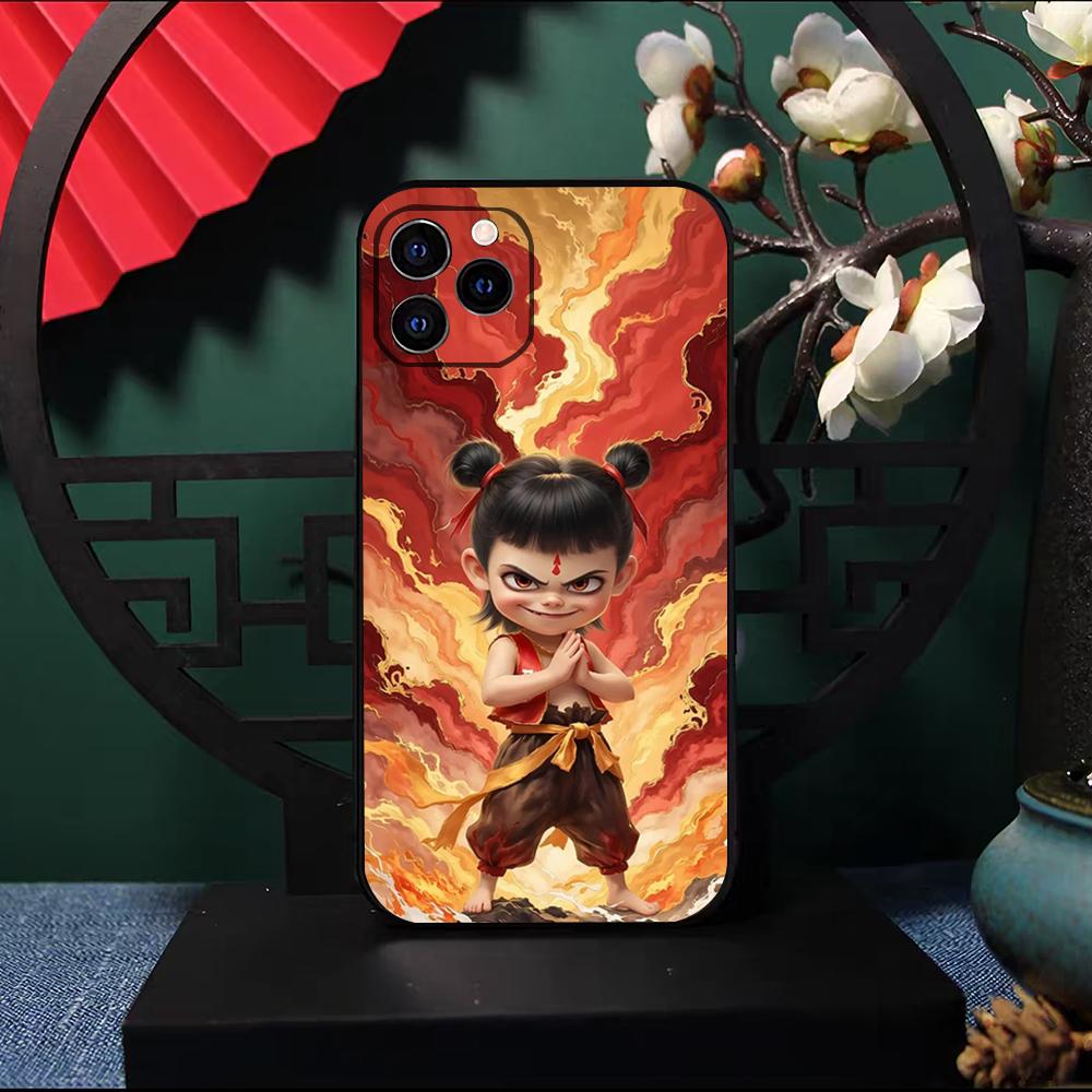 Китайский фильм Нэчжа Чехол для телефона Для IPhone 17 Pro Max 16 15 14 Pro Max 13 11 X Xs Xr 8 7Plus Силиконовый чехол