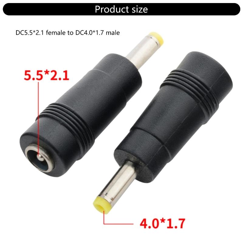 DC5.5x2.1mm to DC4.0x1.7mm Адаптер питания Женский-Папа Зарядный Конвертер Разъем для Блока Питания Ноутбуков