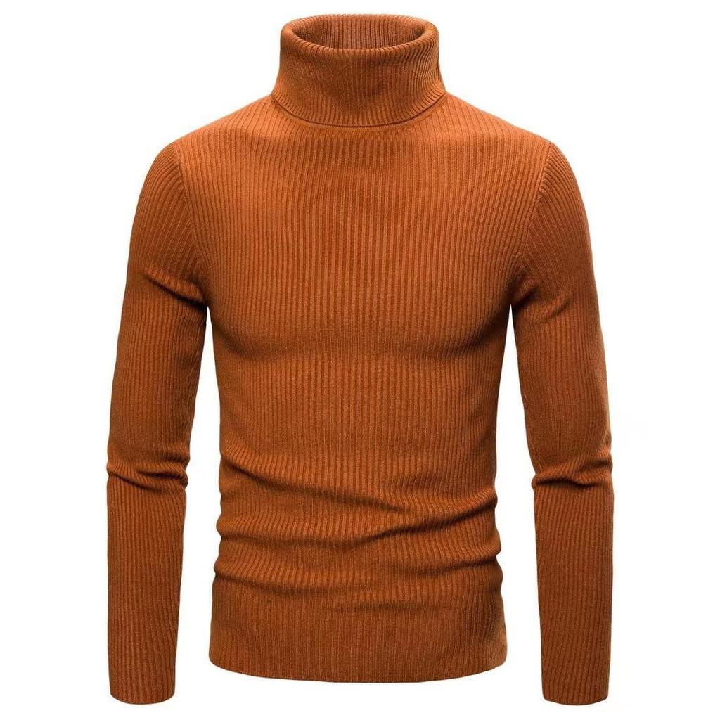 Autumn and Winter New Men's Turtleneck Sweater Male Korean Version Casual All-match Knitted Bottoming Shirt