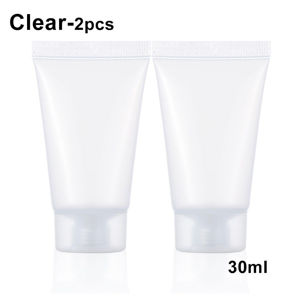 2PCS Makeup Tool Squeeze Containers Travel Size Lotion Packing Shampoo Holder Cream Tube Refillable Bottle