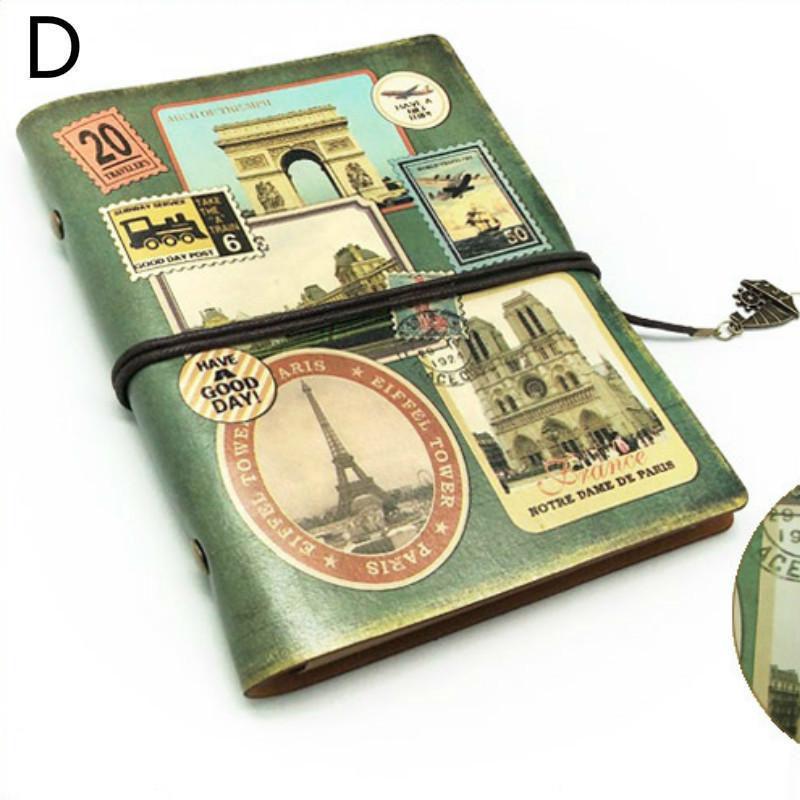 Vintage Stationery PU Leather Notebook Creative Kraft Paper Planner Sketchbook Agenda Diary Notebook