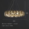 Современная минималистская люстра для ресторана в стиле скандинавского света, роскошная светодиодная хрустальная лампа, отель, вилла, спальня, украшение дома, лампы для комнаты