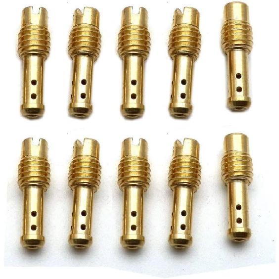 10x Motorcycle Pilot Jet 8 Bleed Holes for MIKUNI VM/TM/TMX VM22/210 AX100 EN GN TZR TM TMS Carburetor 15-37.5