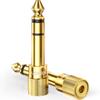 UGREEN To Conversion Adapter Audio Cable Stereo Mini Plug Stereo Standard Plug 24K Gold Plated Connector To Conversion Plug Compatible with 3.5mm