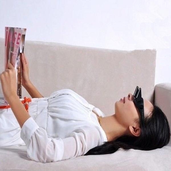 Good Glasses Reading For Men Women Creative Large Frame Portable Prism Horizontal Spectacles Periscope