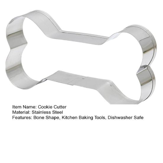 Формочки для печенья на костях из нержавеющей стали, можно мыть в посудомоечной машине, антипригарные металлические формы для резки печенья с помадкой, кухонные инструменты для выпечки