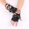 Кожаные женские крутые весенние и летние перчатки в стиле панк для выступлений в ночном клубе для танцев на пилоне