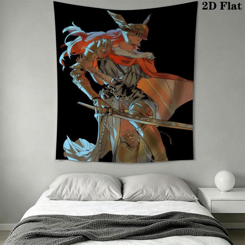 Malenia Valkyrie Wall Hanging Printed Fabric Blanket Decorative Tapestries for Bedroom Living Room Home Decor