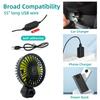 Hipacool Car Fan Cooler Rear Seat Ventilador USB Freshener Portable Air Conditioner Cooler Auto Ventilator 5Blades 3 Gear Wind