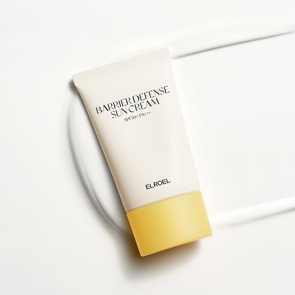 ELROEL Крем солнцезащитный Bright Vita / Barrier Defence SPF50+ PA++++/ Увлажняющий, Корейская косметика, Kbeauty