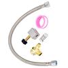 Air Compressor Tube Flexible Hose Check Valves Battery Valves Kits Replacement Parts For Air Pumps Easy Installation