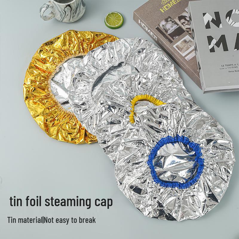Waterproof Disposable Aluminum Foil Hair Steaming Cap for Perming and Shower