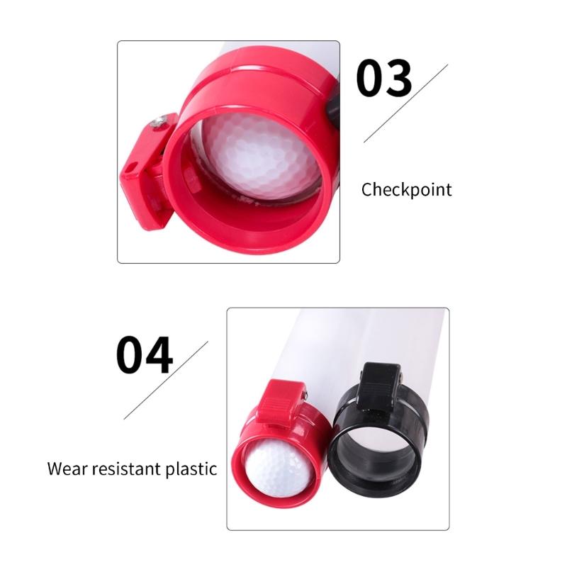 Golf Ball Retrievers Plastic Tube Professional Pickers Clear Golf Ball Pickers  Tube Golf Ball Pickup Tool Durable