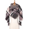 European and American Style Large Check Triangle Snood Scarf - Spring, Autumn, Winter