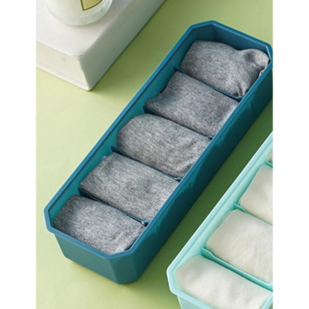 Коробка с отделениями для хранения нижнего белья, штабелируемый многофункциональный разделитель для организации носочного ящика