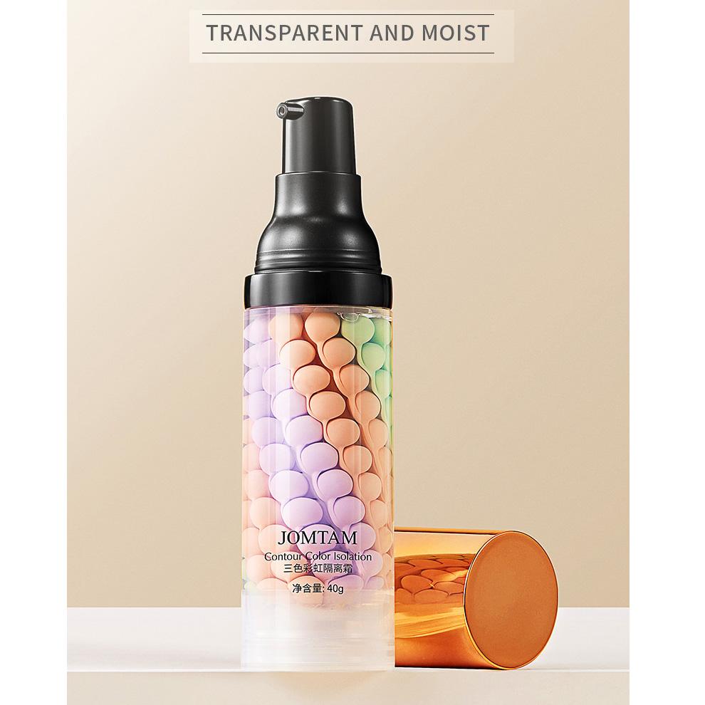 Трехцветный изолирующий крем Rainbow Control Oil, увлажняющий и осветляющий тональный крем-консилер