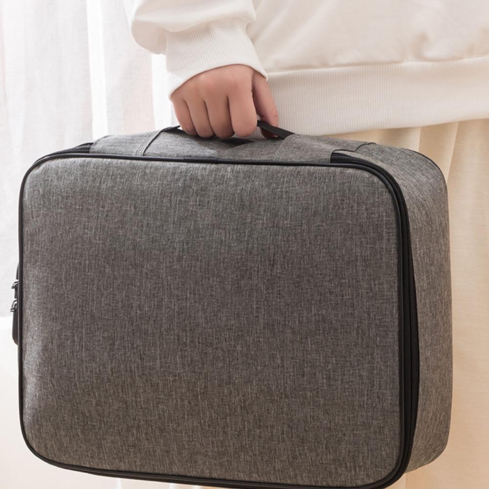 Home ID storage bag, large capacity household certificate passport card bag, waterproof, dustproof, moisture-proof, mosquito proof, storage bag