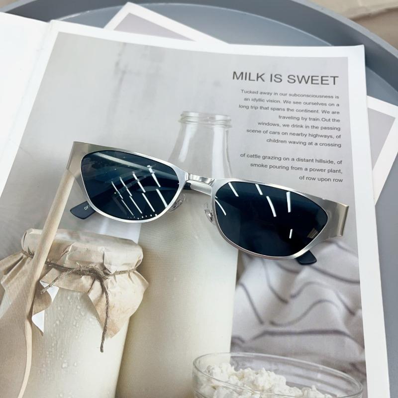 Винтажные Модные Металлические Солнцезащитные Очки Маленькой Оправы Кошачий Глаз Женские Мужские Солнцезащитные Очки Панк Роскошный Бренд Дизайнер Хип-Хоп Очки