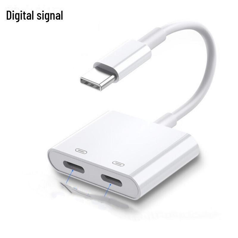 Адаптер для гарнитуры Type-C: Двойная функция: зарядка и аудиозвонки