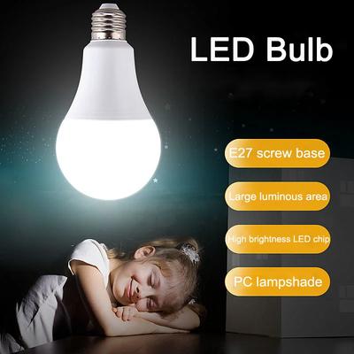 Настольная лампа с LED-лампой E27, лампочки реальной мощности, AC 165В-220В, лампа-прожектор, лампа LED, лампочки, ночник, 5Вт, 7Вт, 9Вт, 12Вт, 15Вт, 18Вт