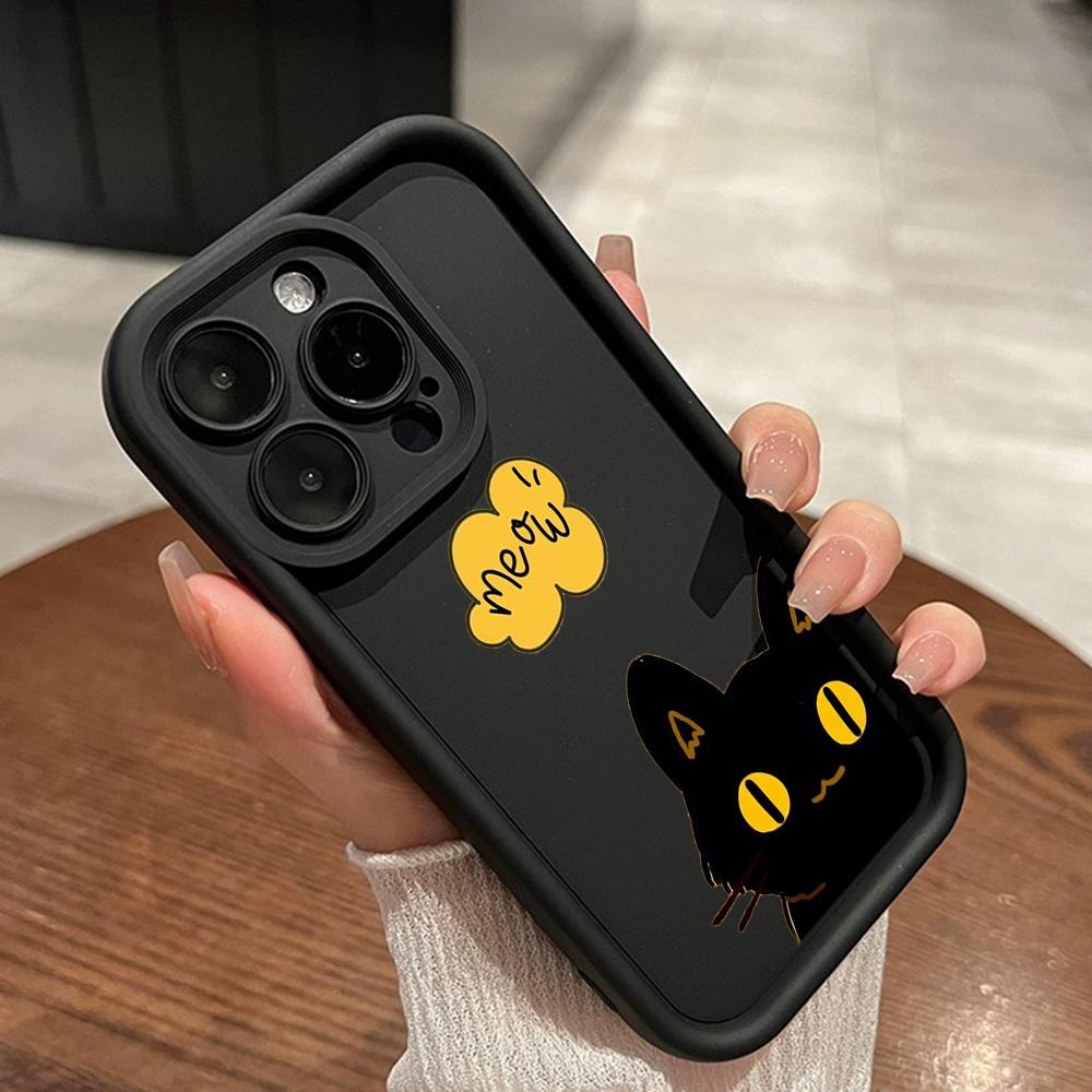 LZ9 мультяшный кот милый художественный дизайн силиконовый чехол для телефона Xiaomi 11 Lite 5G 14T Redmi 14C 13C A3 Note 12 11 9 10 13 Pro Plus противоударный задний чехол