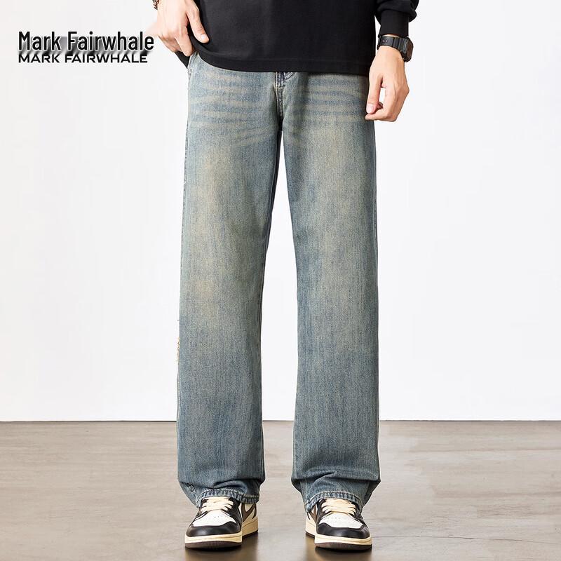 Мужские джинсы Mark Fairwhale свободного прямого кроя из выстиранного денима