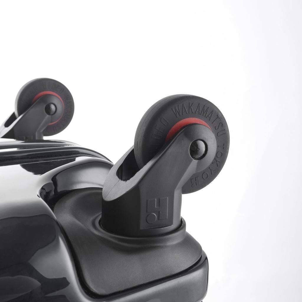 Suitcase Zipper Max Cabin EX Maximum Capacity with Expansion Function Allowed 42L 3kg Black X Black [Hideo Wakamatsu] Carry-on Carry-On 85-76650