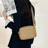Simple Wide Strap Crossbody Bags Women Solid Color Leather Shoulder Bags Ladies Handbags Fashion Large Capacity Small Square Bag