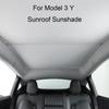 Для Tesla Model 3 Y 17-22 Передний задний люк на крыше Ветровое стекло Шторка для затенения Модернизация Солнцезащитные шторы Стеклянная крыша Солнцезащитный козырек