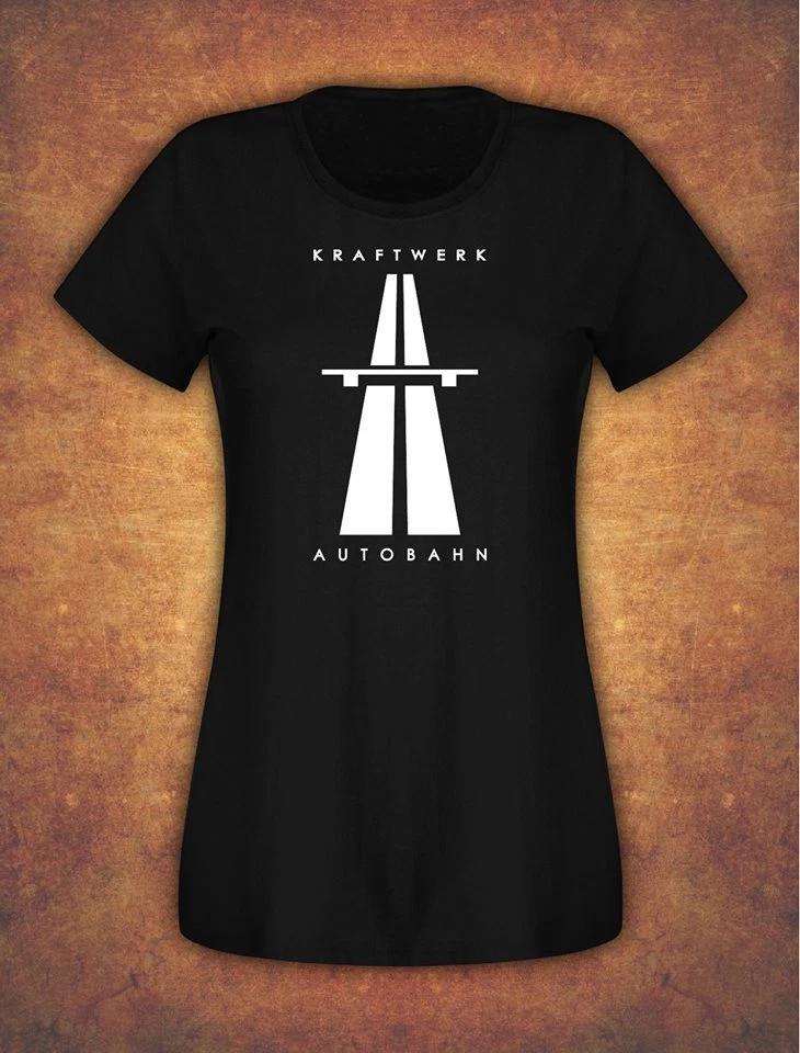 KRAFTWERK AUTOBAHN RETRO TECHNO T- Shirt Female Black