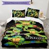 3pcs TMNT Cover Set - Personalized Name, HD Printed Bedding with 1 Cover and 2 Pillowcases - Perfect for Home Decor, Easy Care
