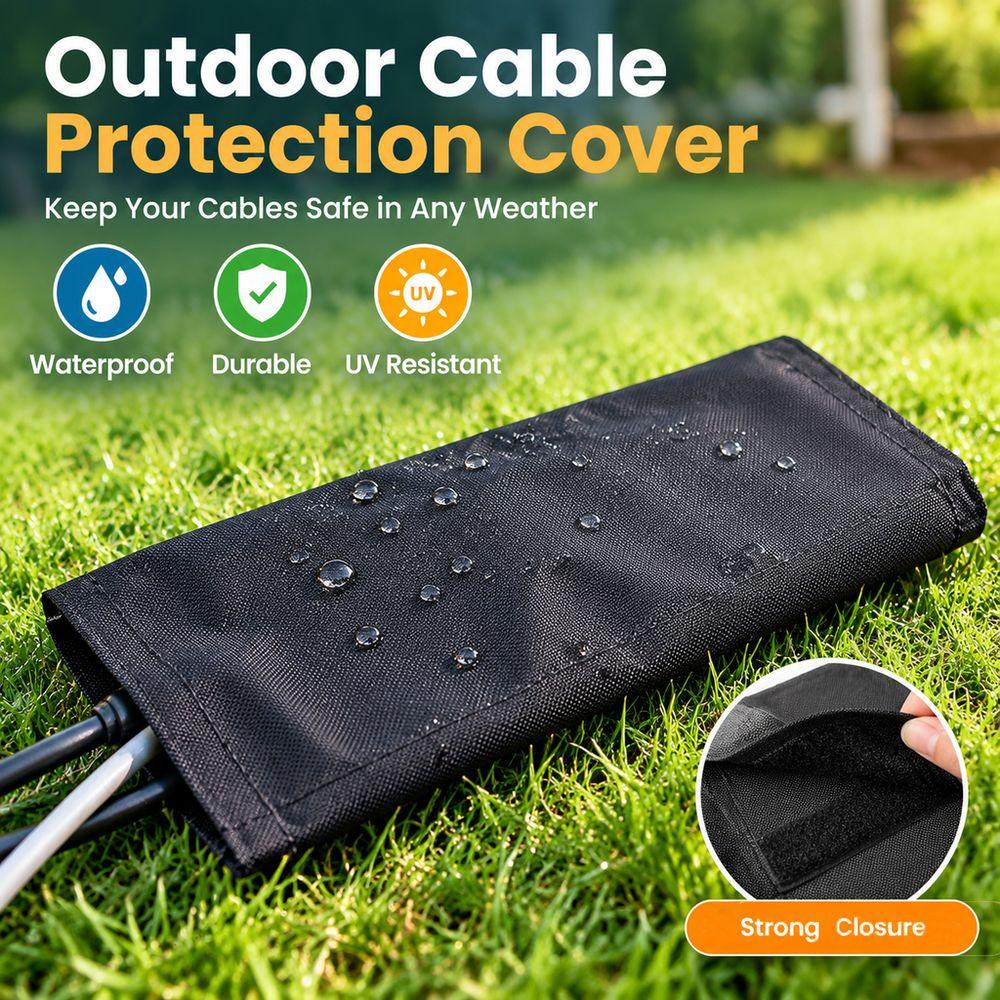1280D Oxford Fabric Extension Cord Cover UV Resistant Cord Protector Cable Protection Cover Patio