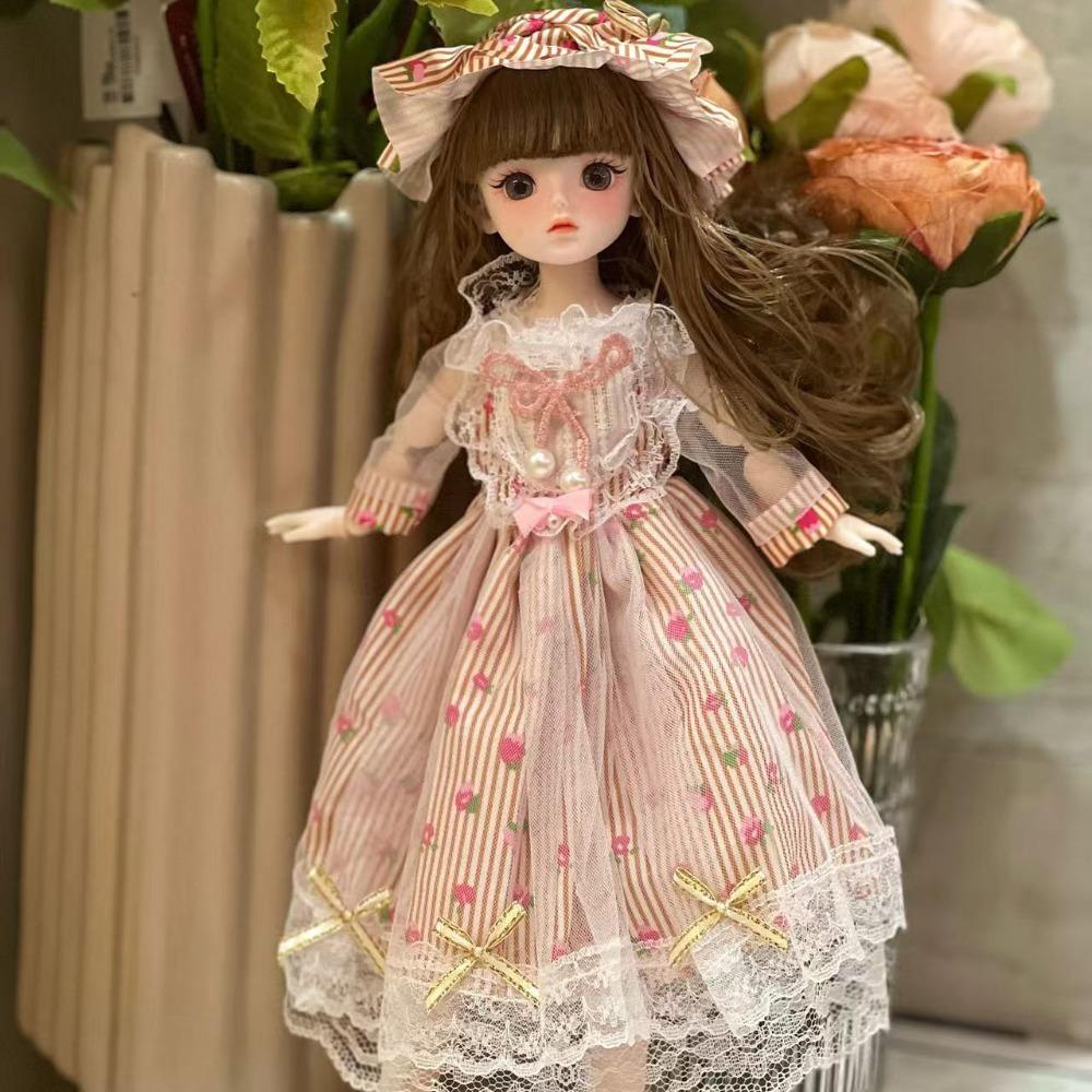 DIY 1/6 BJD Skirt 1/6 30cm Doll Doll Dress Up Fashion Doll'S Lolita Dress  Cotton Doll