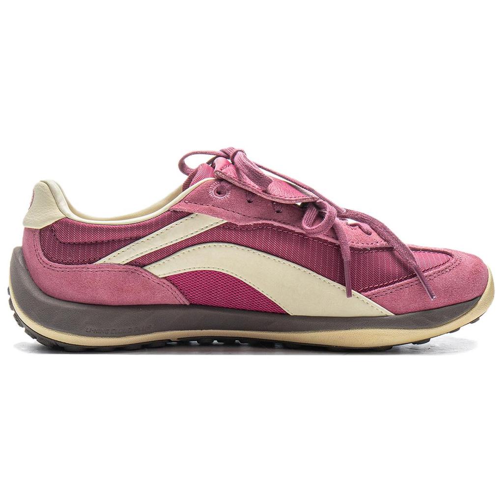 Li-Ning Удобные Минималистичные Амортизирующие Отскок Низкие Повседневные Кроссовки Унисекс Розово-Розовые AGLV096-4