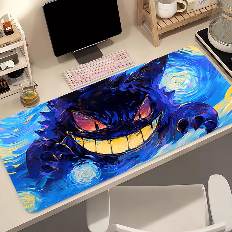 Anime Mouse Pad xcm Pokemon Gengar Carpe Large Gamer Computer Mausepad Varmilo Keyboard Gaming Accessories Extended Desk Mat