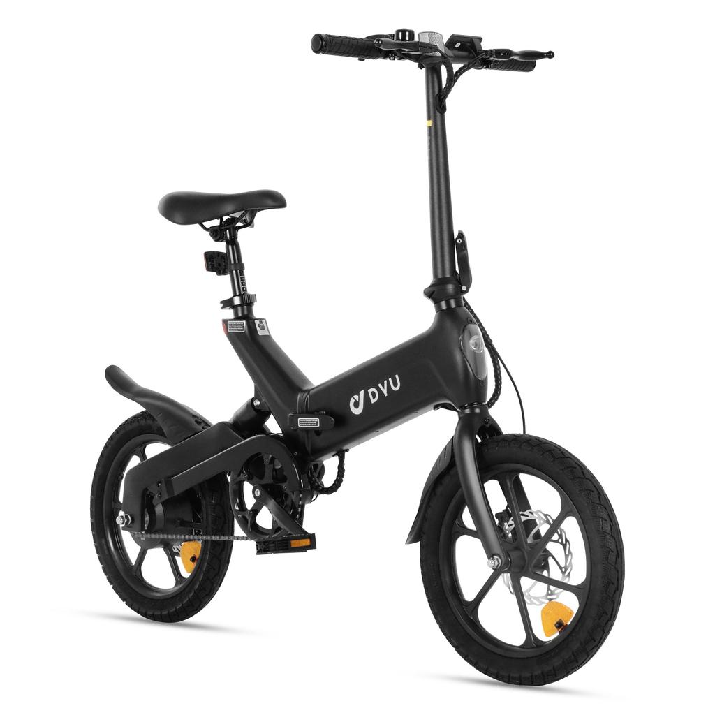 DYU A16 38V 250W Lightweight Magnesium Alloy Commuter Electric Bicycle - 55km Pedal Assist, Foldable, Equipped with Dual Disc Brakes