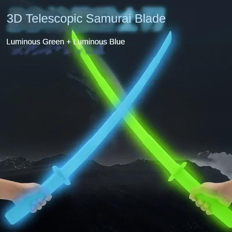 3D Гравитационный Нож Выдвижная Катана Креативные Выдвижные Игрушки для Снятия Стресса Реквизит для Ролевых Игр Складные Веселые Подарки Реквизит для Фото