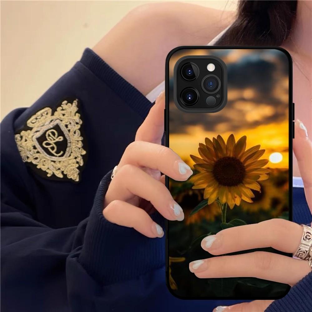 Чехол для телефона с цветком подсолнуха для iPhone Samsung Galaxy Redmi Xiaomi Oppo OnePlus Note SA 7 8 9 10 11 12 13 14 20 21 22 23 53 54 Pro Max Plus Ultra