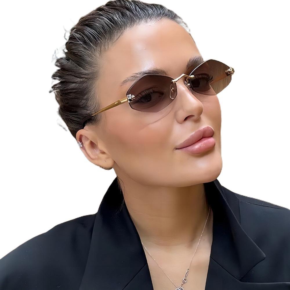 Безрамочные многоугольные велосипедные очки UV400 Устойчивые к УФ-излучению Велосипедные очки Ромбовидные солнцезащитные очки Праздник