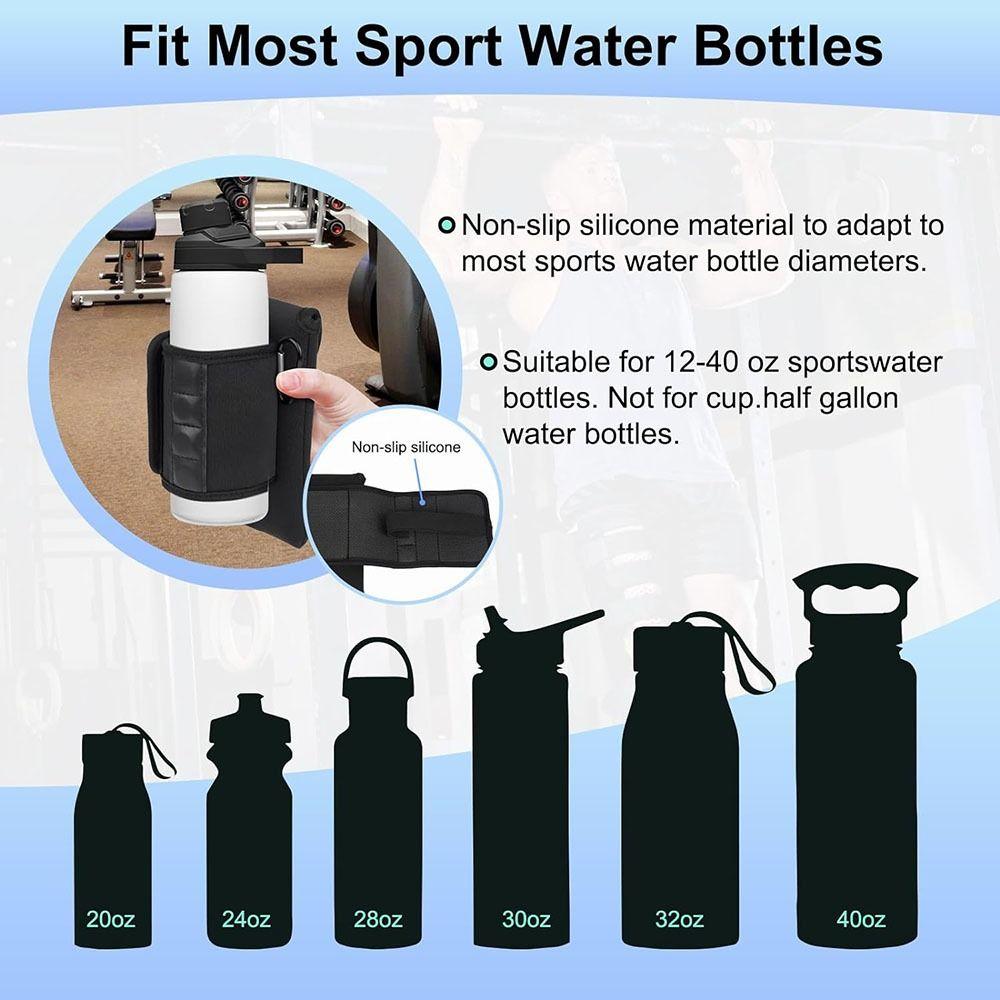 Universal Water Bottle Pockets Waterproof Magnetic Gym Bag Reusable Bottle Holder Bag