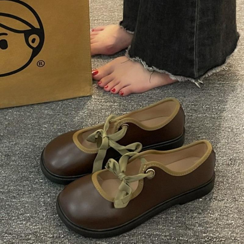 Женские туфли-лодочки в японском стиле Лолита, милые готические туфли Мэри Джейн, элегантные туфли на низком каблуке с круглым носком для женщин, платье Kawaii с бантом