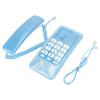 Wall Mount Landline Telephone Extension No Caller ID Home Phone For Hotel Family(Blue)