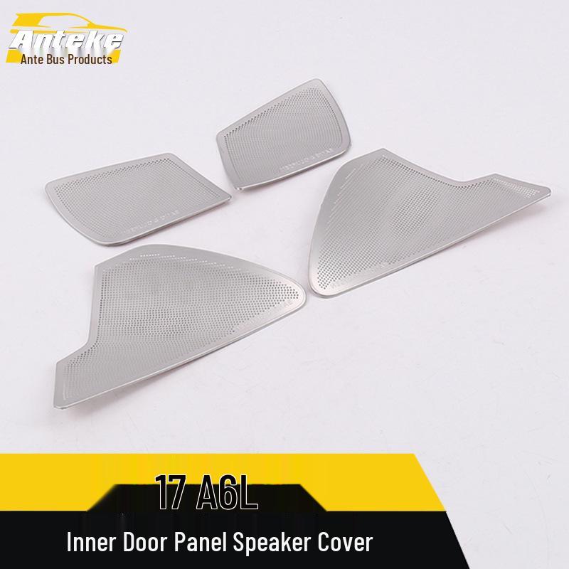 A6L Inner Door Panel Speaker Decorative Cover for 2017, Door Speaker Box Sequin Interior Trim