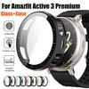 Для Amazfit Active 3 Премиальное закаленное стекло+ПК Чехол Защита экрана от царапин Бампер Для Amazfit Active 3 Аксессуары-оболочка