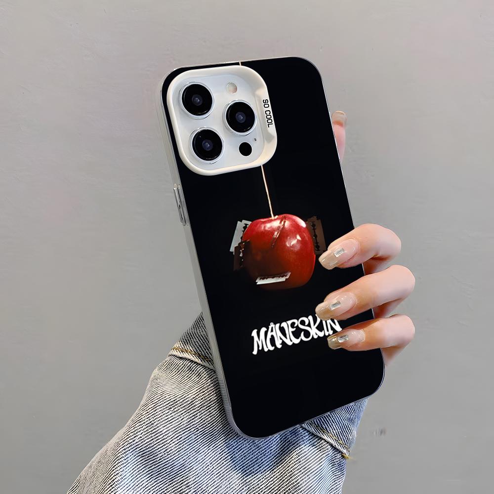 Чехол для телефона рок-группы M-Maneskin Для IPhone 17 Pro Max 15 Pro 16 14 Plus 12 13 Mini 11 Pro Ударопрочный Цветной Чехол