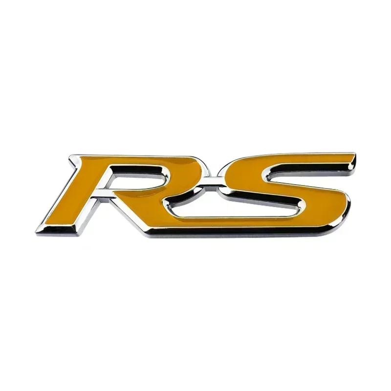 1 шт. 3D металлический логотип RS наклейка на багажник автомобиля боковая наклейка аксессуары