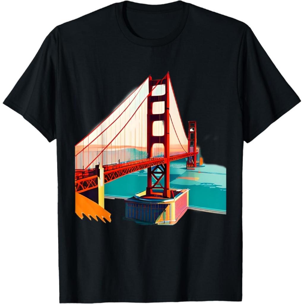 Retro San Francisco Golden Gate Bridge SF Fog City SF T-Shirt