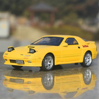 Initial D JDM Mazda RX-7 FC3S Суперкар Симуляция Литой и Игрушечный Транспорт Звуки и Свет Машина с Откатом 1:Модель из сплава 32