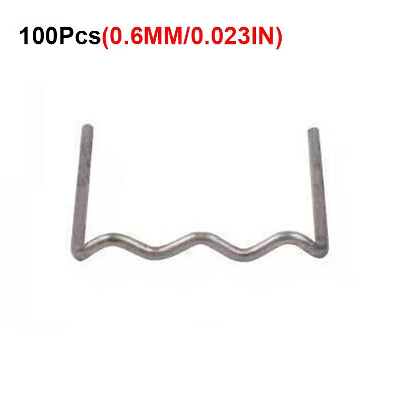 100 шт., скобы для горячего степлера для сварщика пластика, ремонт автомобильного бампера, сварочный аппарат, комплект из нержавеющей стали, автомобильные паяльные инструменты