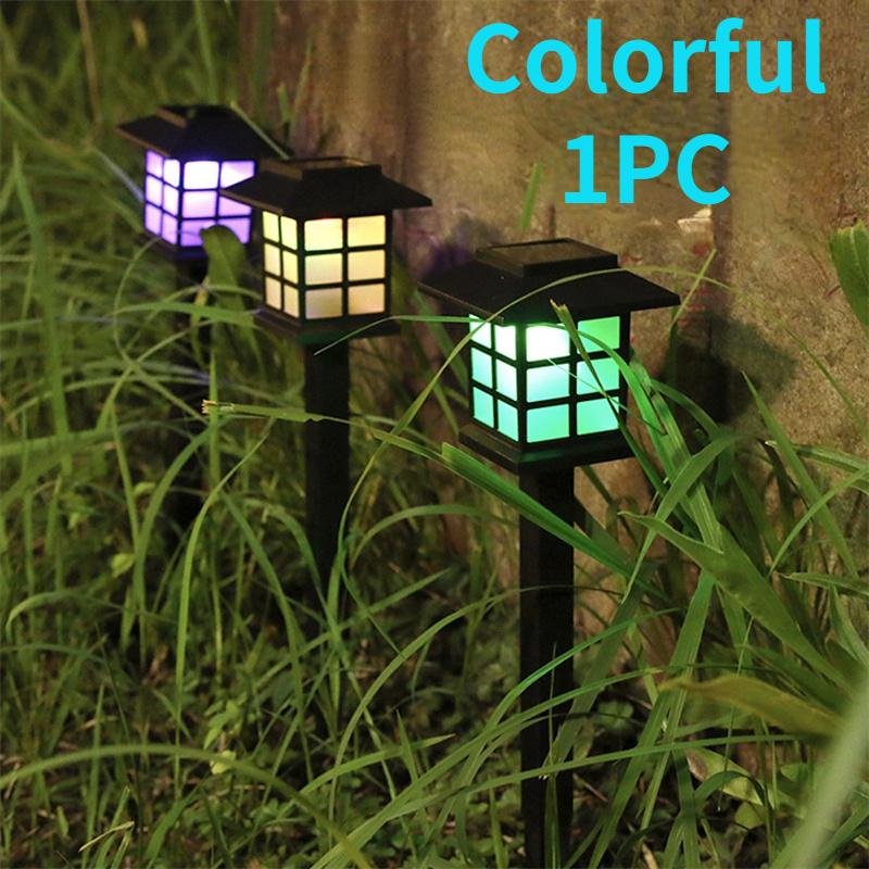 1 шт. квадратные светодиодные солнечные фонари для газона, уличная солнечная лампа, украшение для сада, двора, патио
